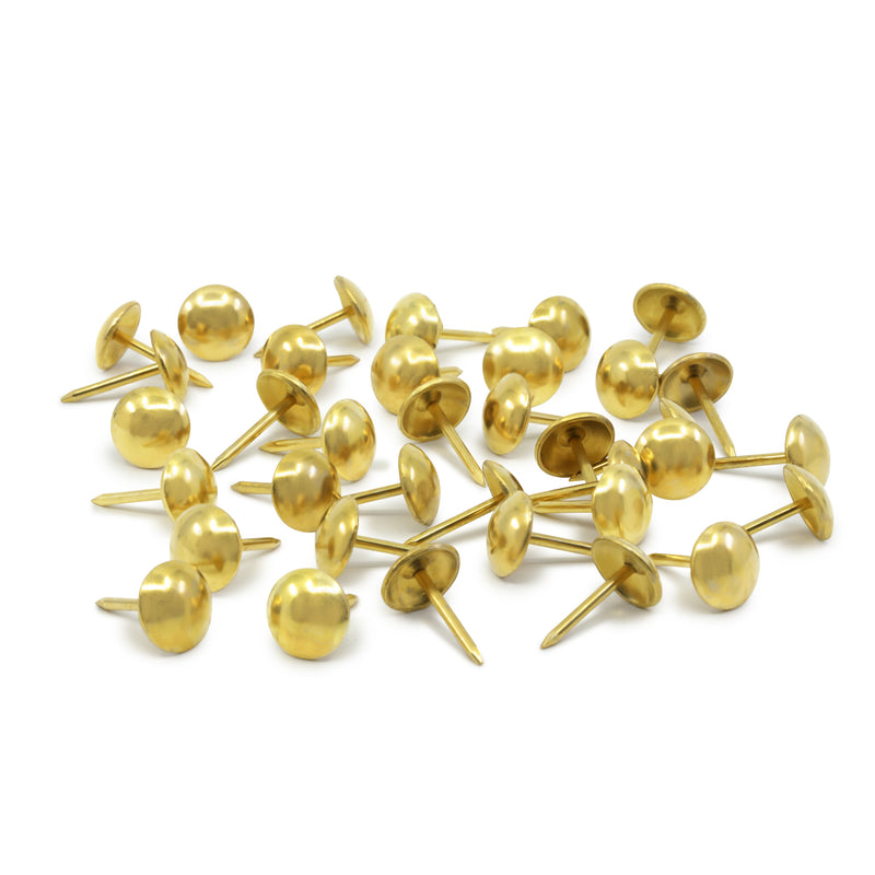 Chargez l'image dans la visionneuse de la galerie, 9009|Dritz 3/8" Smooth Decorative Nails, Brass, 36 pc