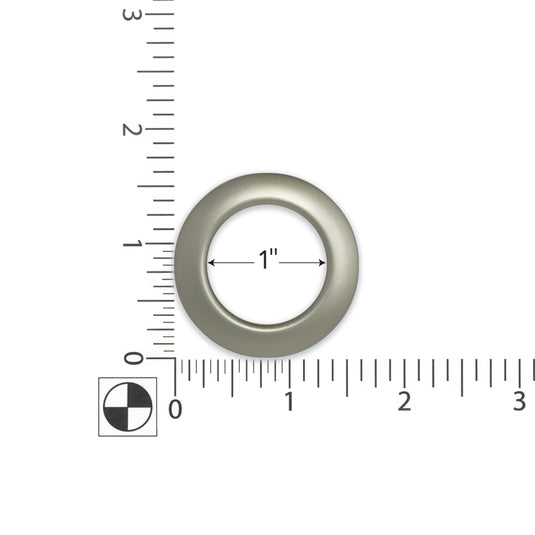 44375|Dritz 1" Plastic Curtain Grommets, Champagne, 8 Sets