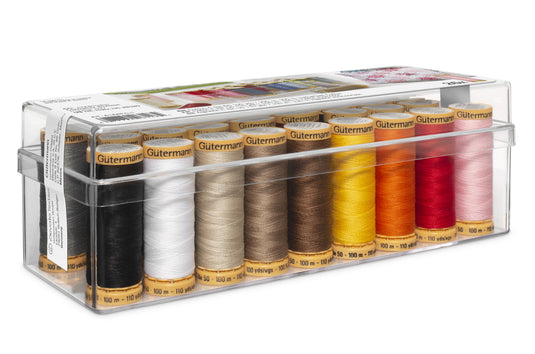 618670-001|Gutermann Cotton Thread Box, Assorted, 26 Spools