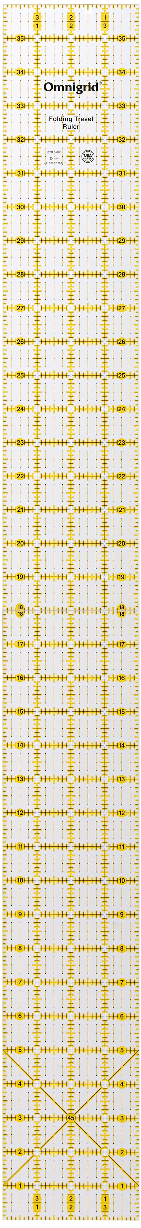 R436F|Omnigrid RECTANGLE FOLDING RULER