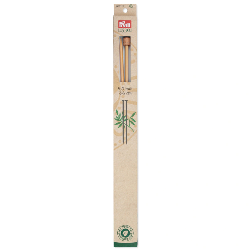 Load image into Gallery viewer, 222117|Prym 13" Single Point Bamboo Knitting Needles, 5mm
