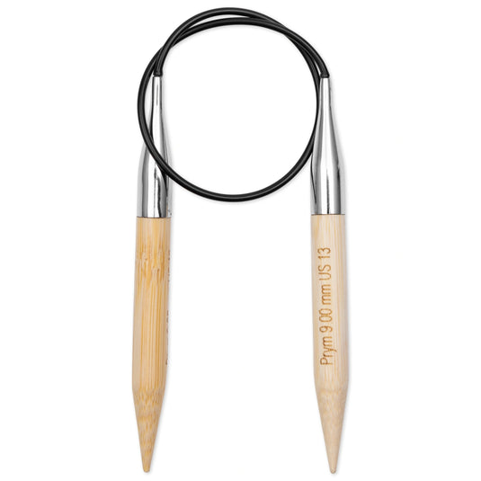 222533|Prym 16" (40 cm) Circular Bamboo Knitting Needles, US 13 (9 mm)