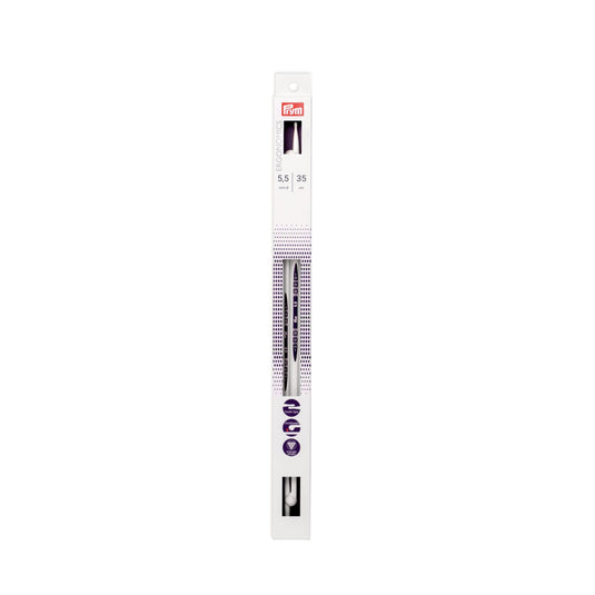 190357|Prym 14" Ergonomic Single Point Knitting Needles, 5.5mm