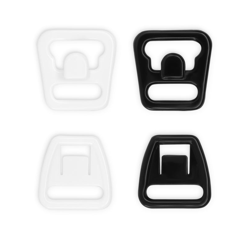 Chargez l'image dans la visionneuse de la galerie, 56698-38-66|Dritz Nursing Bra Clips, Black &amp; White, 4 Sets, 3/8"