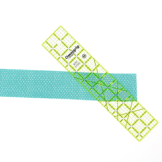 RN25125|Omnigrid Omnigrip Neon Rectangle Ruler, 2-1/2" x 12-1/2"