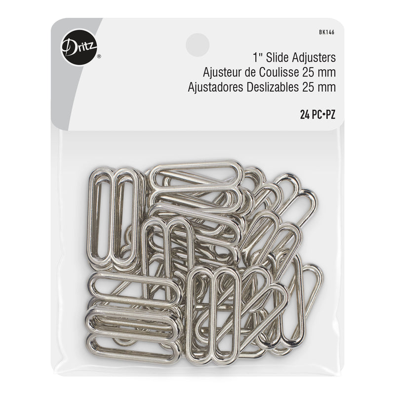 Chargez l'image dans la visionneuse de la galerie, BK146|Dritz 1" Slide Adjusters, Nickel, 24 pc