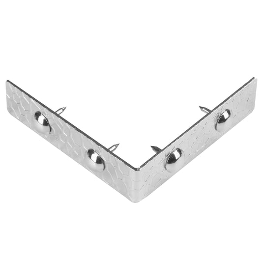 44796-65|Dritz Textured Right Angle Corners, Small, Nickel, 4 pc