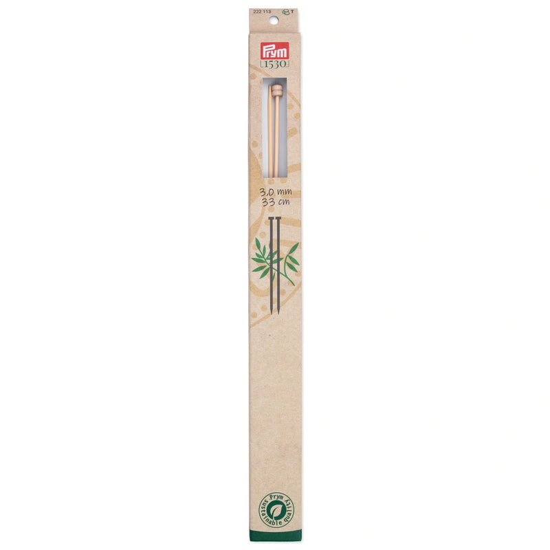 Load image into Gallery viewer, 222113|Prym 13" Single Point Bamboo Knitting Needles, 3mm
