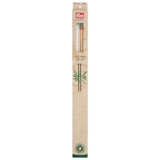 222115|Prym 13" Single Point Bamboo Knitting Needles, 4mm