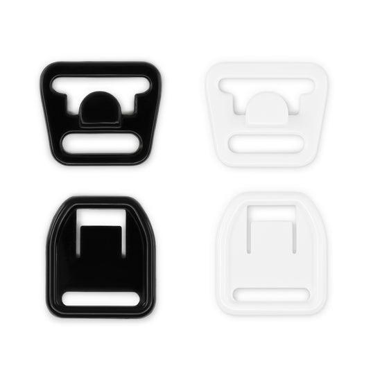 56698-12-66|Dritz Nursing Bra Clips, Black & White, 4 Sets, 1/2"