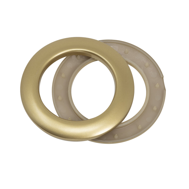 Load image into Gallery viewer, 44365|Dritz 1-9/16" Plastic Curtain Grommets, Brass, 8 Sets
