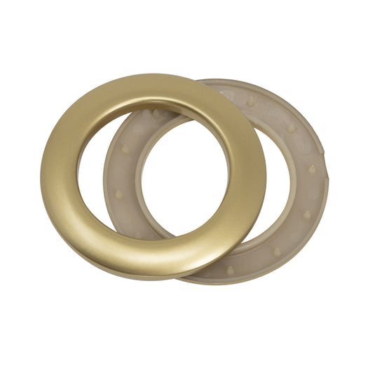 44365|Dritz 1-9/16" Plastic Curtain Grommets, Brass, 8 Sets