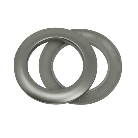44368|Dritz 1-9/16" Plastic Curtain Grommets, Pewter, 8 Sets
