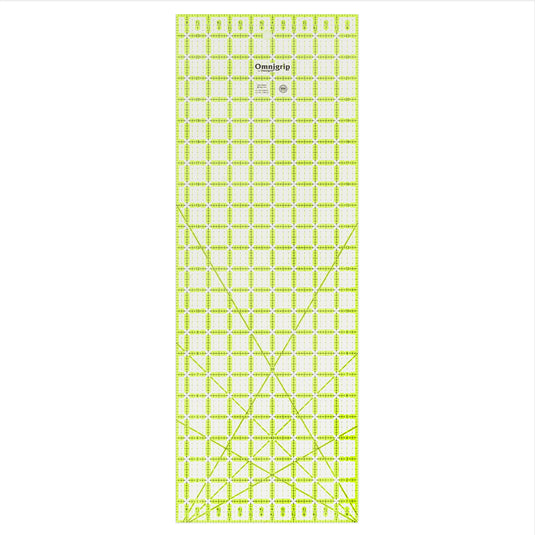 RN8524|Omnigrid Omnigrip Neon Rectangle Ruler, 8-1/2" x 24"