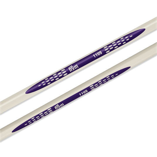 57034|Prym 14" Ergonomic Single Point Knitting Needles, US 11 (8mm)