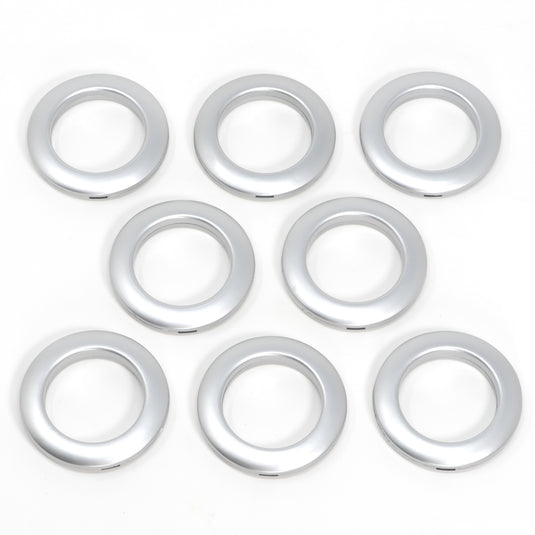 44363|Dritz 1-9/16" Plastic Curtain Grommets, Brushed Silver, 8 Sets