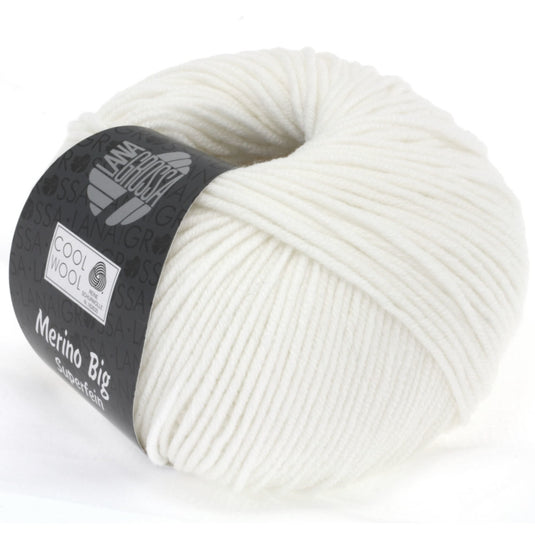 0640615|Lana Grossa Cool Wool Big Yarn, White