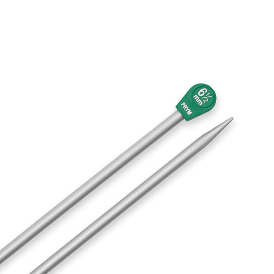 191482|Prym 16" Single Point Aluminum Knitting Needles, 6.5mm