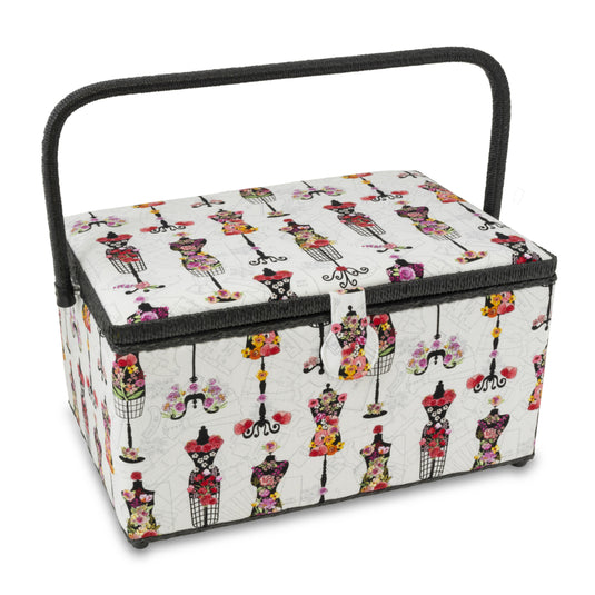 Z10033-221|Dritz Rectangular Sewing Basket, XL