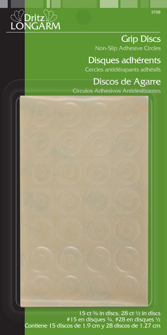 3709|Dritz Clear Grip Discs, 28 pc