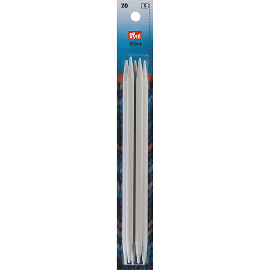 218645|Prym 8" Double Point Plastic Knitting Needles, 7mm
