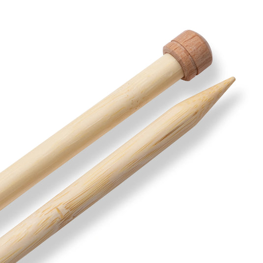 222110|Prym 13" Single Point Bamboo Knitting Needles, 10mm