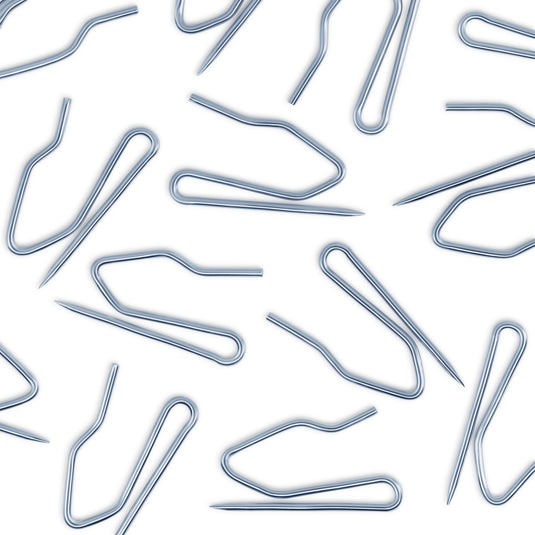 44329|Dritz Lightweight Pin-On Hooks, Silver, 56 pc