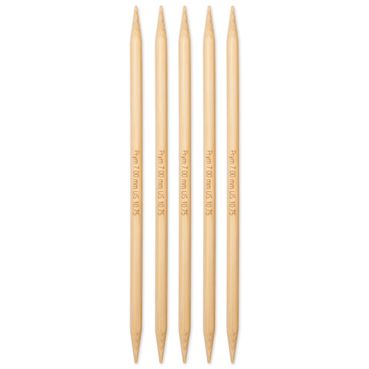 222218|Prym 8" Double Point Bamboo Knitting Needles, 7mm