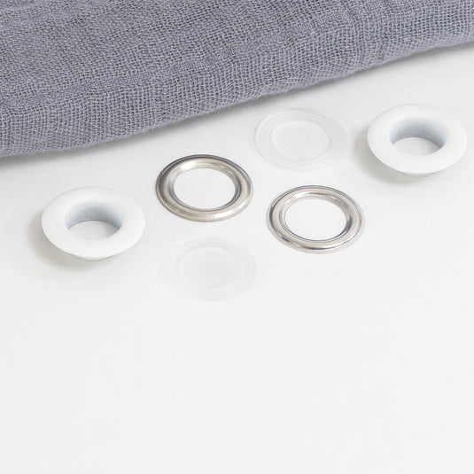 740-9-T|Dritz 1/2" Fashion Grommets, 1 Kit, White