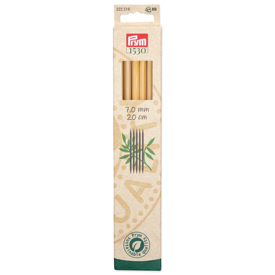 222218|Prym 8" Double Point Bamboo Knitting Needles, 7mm