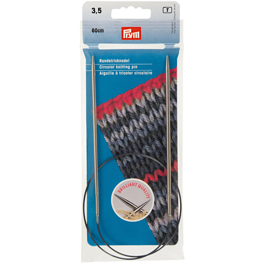 212132|Prym 24" Circular Brass Knitting Needles, 3.5mm