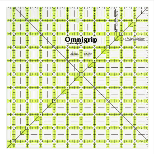 RN65105S|Omnigrid Omnigrip Non-Slip Square Ruler Value Pack (6-1/2", 8-1/2", 10-1/2")