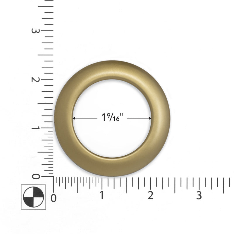Load image into Gallery viewer, 44365|Dritz 1-9/16" Plastic Curtain Grommets, Brass, 8 Sets
