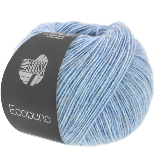 13310075|Lana Grossa Ecopuno Yarn, Light Jeans Blue