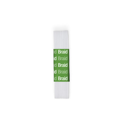 9334W|Dritz 3/4" White Braided Elastic, 1 yd