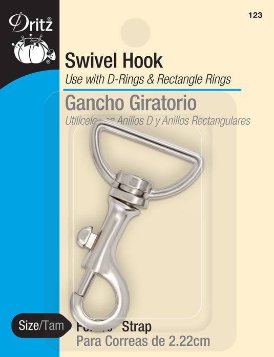 123|Dritz Swivel Hook, Nickel