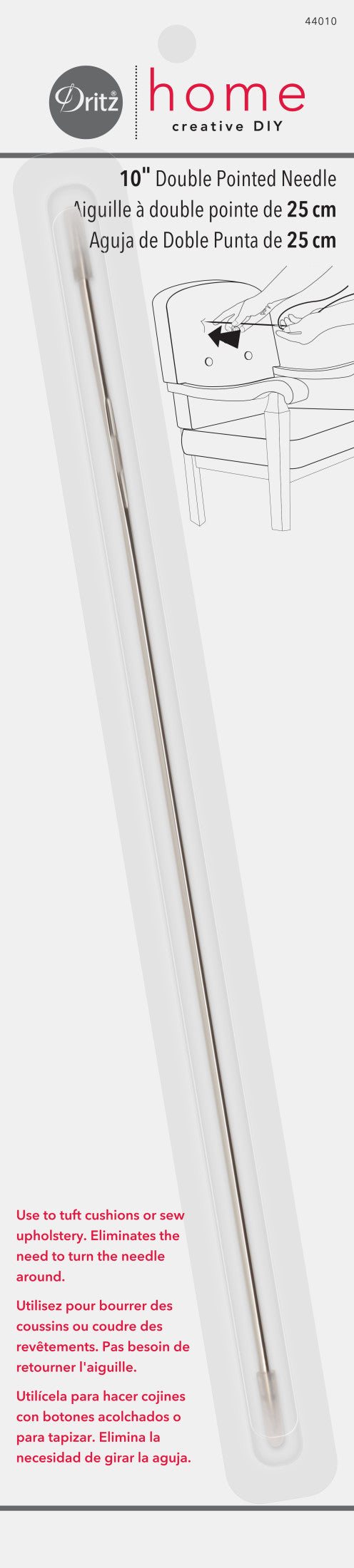 Load image into Gallery viewer, 44010|Dritz 10" Double Point Needle