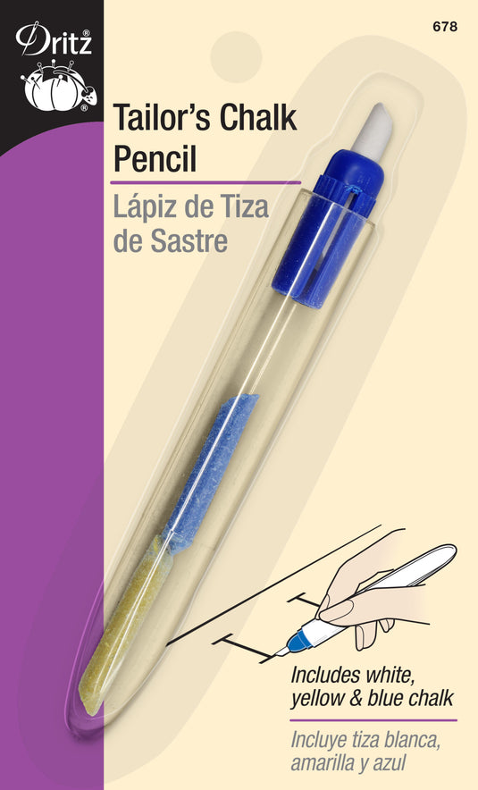 678|Dritz Tailors Chalk Pencil, 3 Chalk Refills