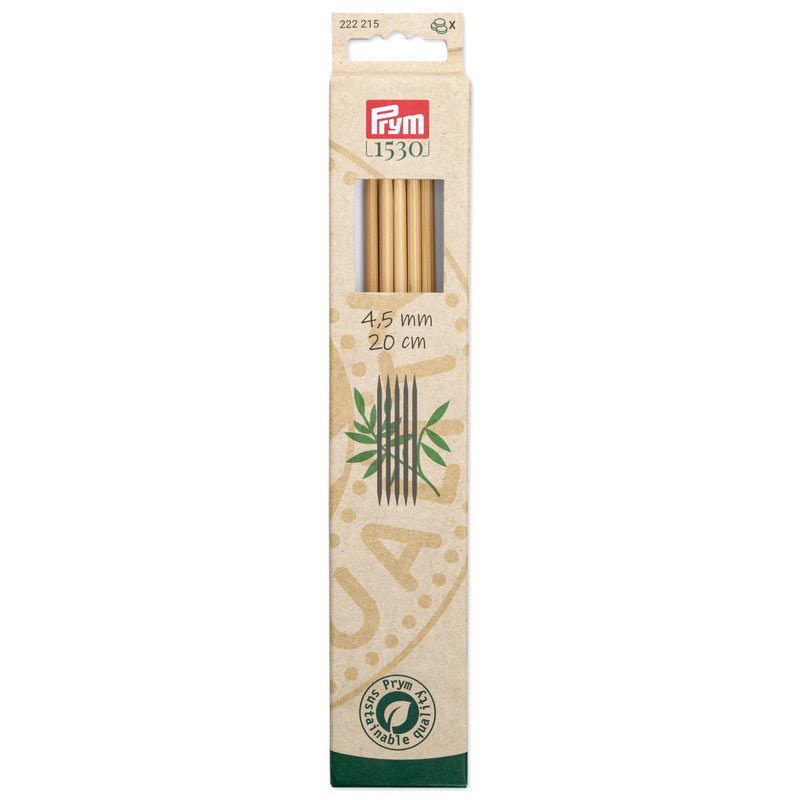 Load image into Gallery viewer, 222215|Prym 8" Double Point Bamboo Knitting Needles, 4.5mm

