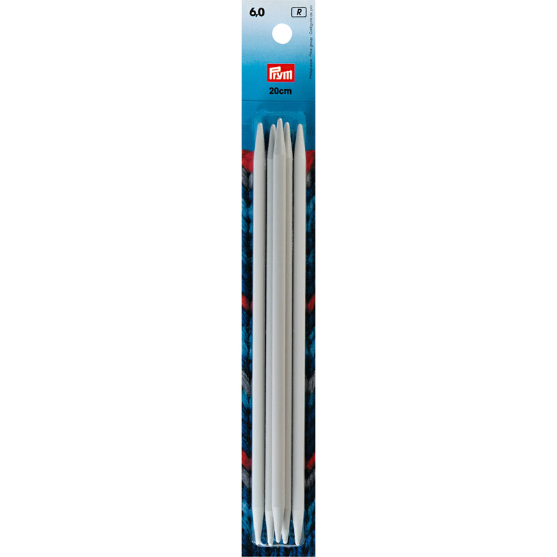 Load image into Gallery viewer, 218644|Prym 8" Double Point Plastic Knitting Needles, 6mm
