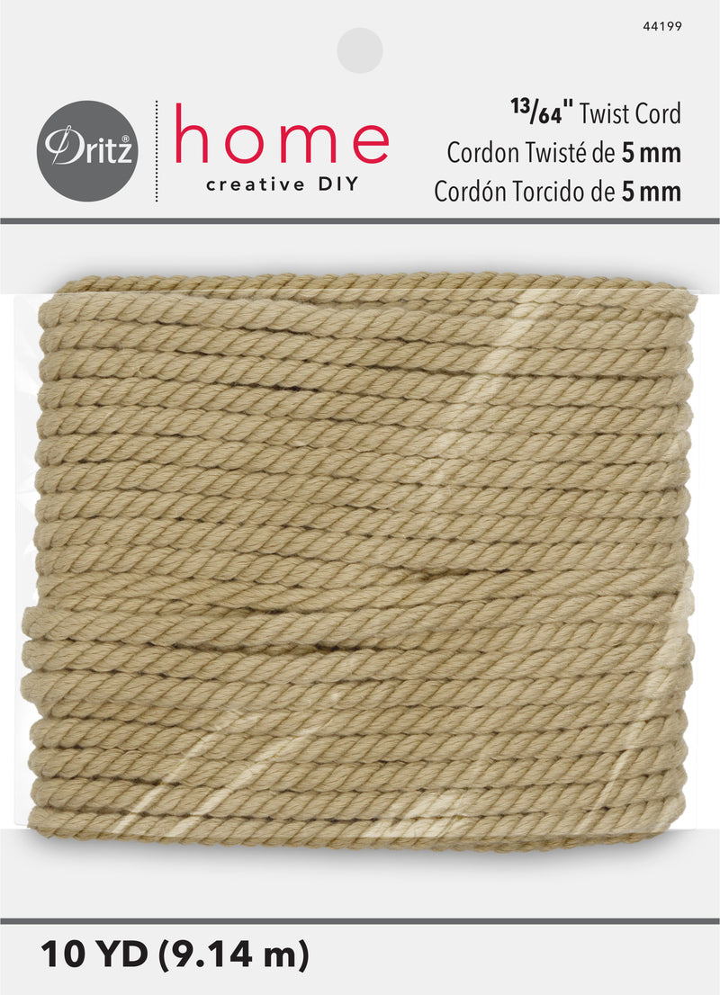 Load image into Gallery viewer, 44199|Dritz 13/64" Twist Cord, Natural, 10 yd