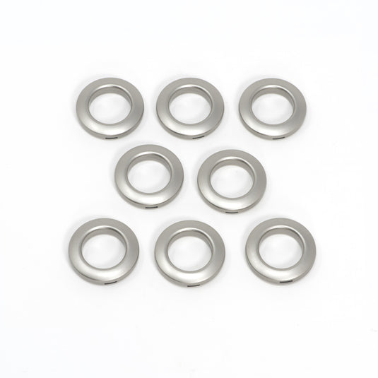 44458|Dritz 1" Plastic Curtain Grommets, Pewter, 8 Sets