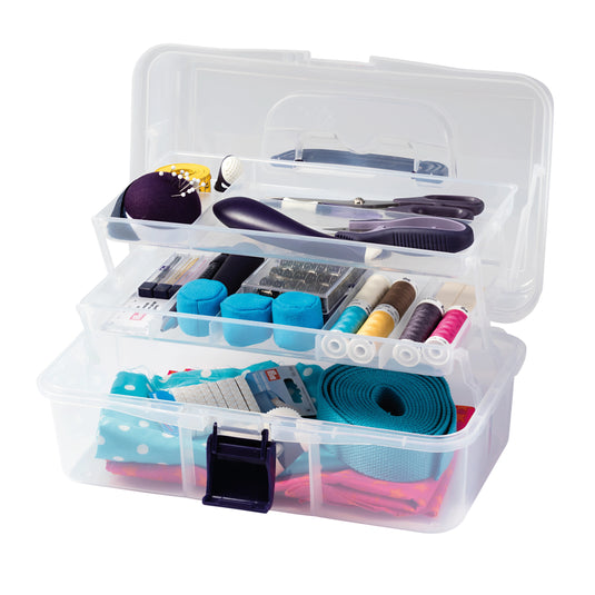 612725|Prym Sewing Storage Box, Clear