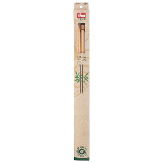222121|Prym 13" Single Point Bamboo Knitting Needles, 7mm