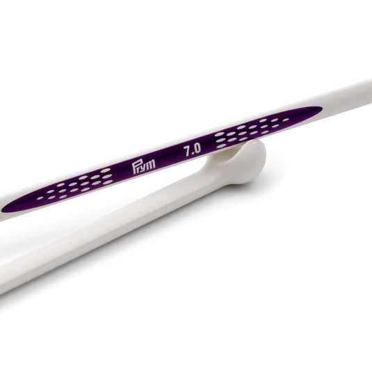 190310|Prym 12" Ergonomic Single Point Knitting Needles, 7mm