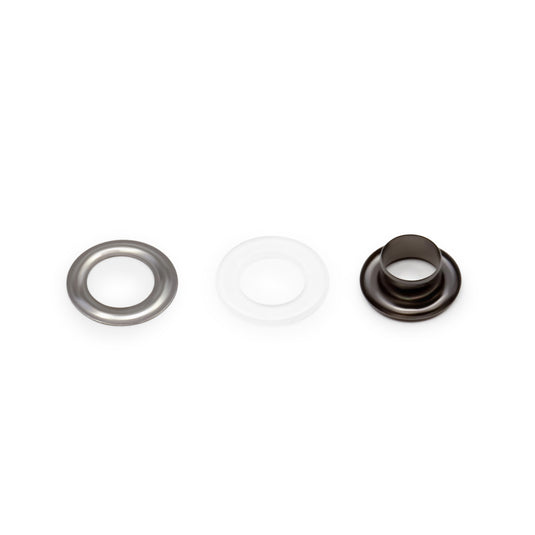 BK130|Dritz 1/4" 2-Part Eyelets & Tools, 72 Sets, Gunmetal