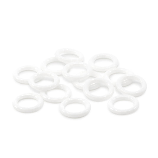 44347|Dritz 1/2" Plastic Rings, White, 24 pc