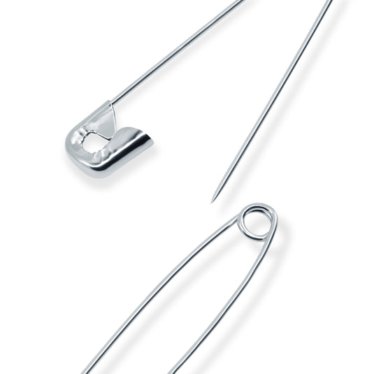 1461|Dritz 2" Quilters Safety Pins, Nickel, 40 pc