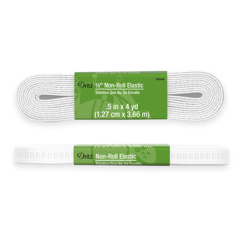 Load image into Gallery viewer, 9505W|Dritz 1/2" Non-Roll Elastic, White, 4 yd