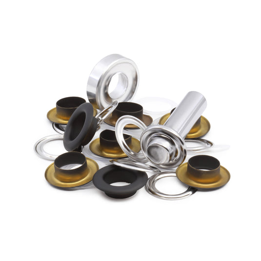 740-1-T|Dritz 1/2" Fashion Grommets, 1 Kit, Black
